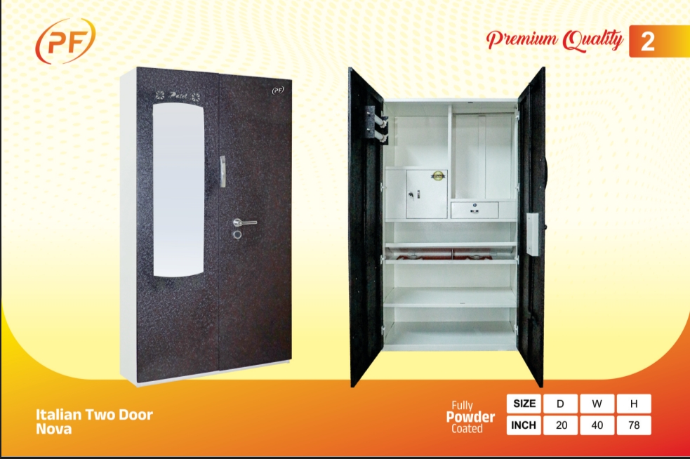 Premium 2-Door Steel Cupboard
